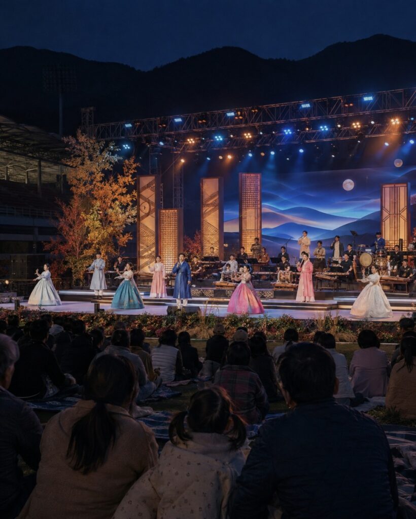 Arirang parade through Jeongseon town