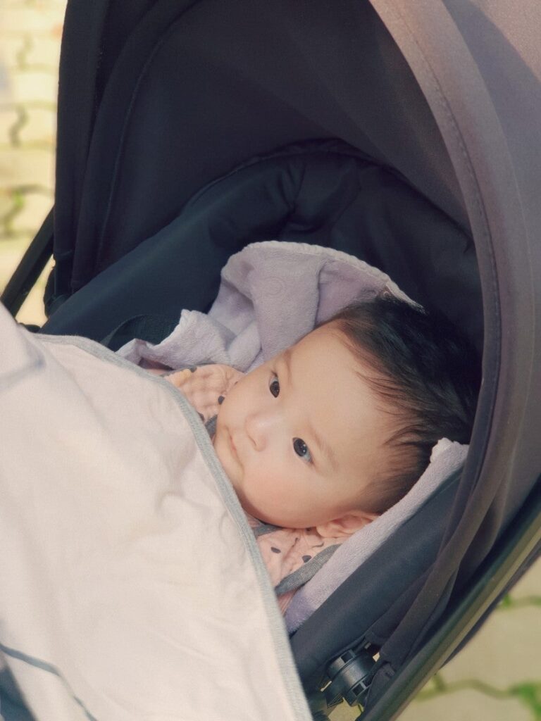 Yans in the stroller