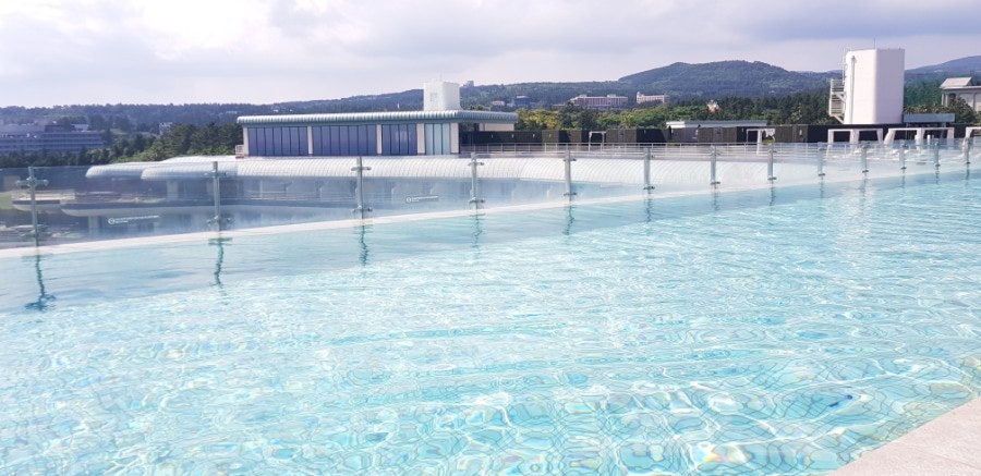 Empty afternoon pool