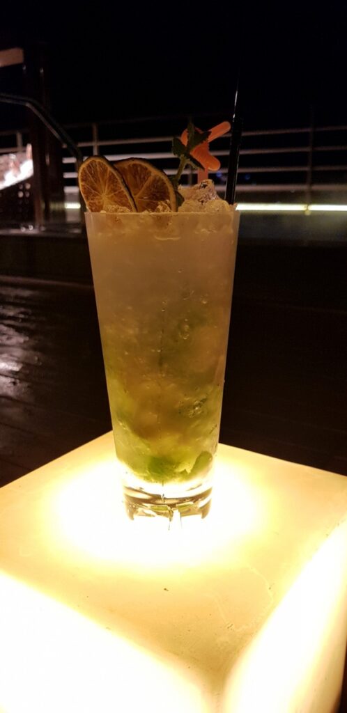 Mojito at the rooftop bar