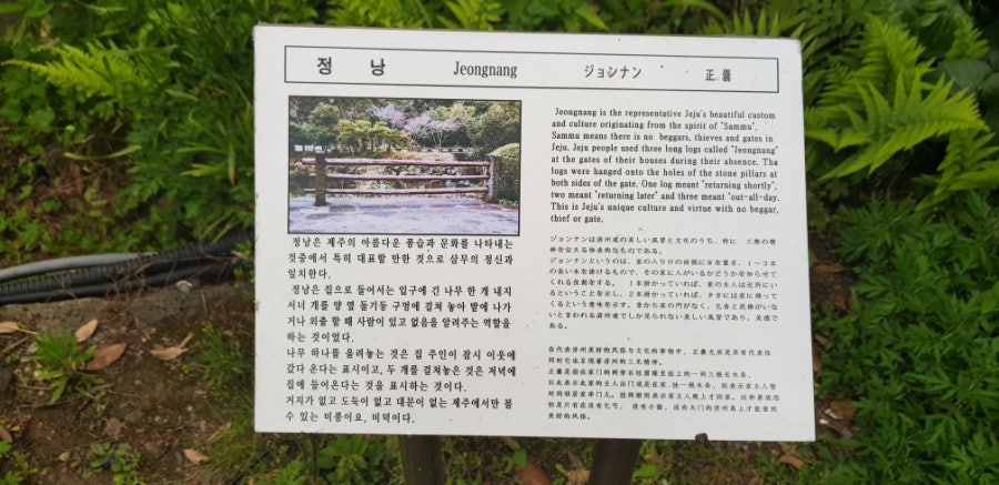 Jeongnang, the traditional Jeju gate