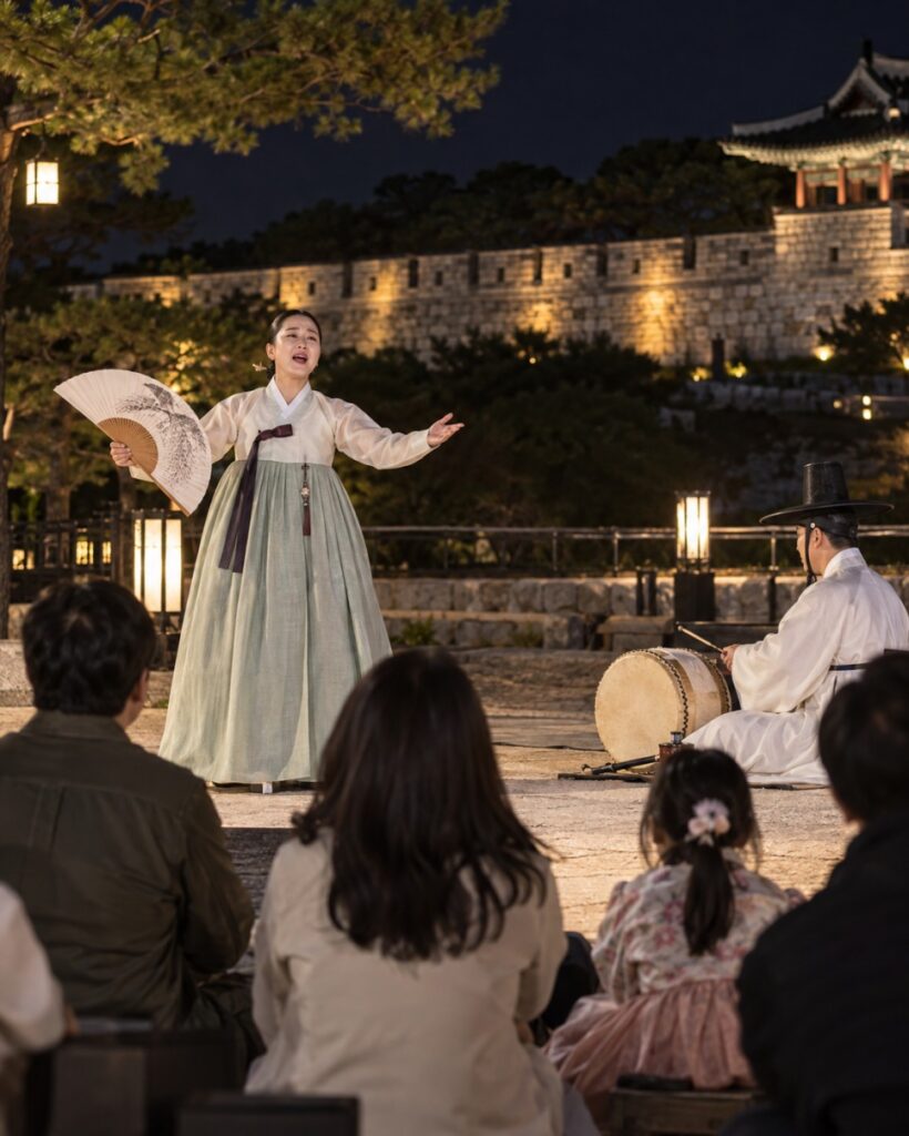 Traditional performance at Hansan Eupseong