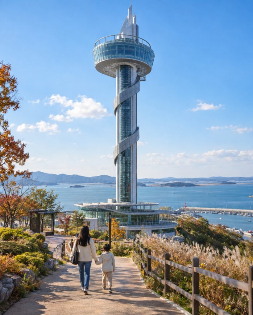 남당항 대하축제 홍성스카이타워에서 천수만을 한눈에