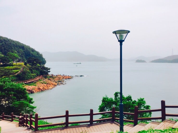 Sea view from the park