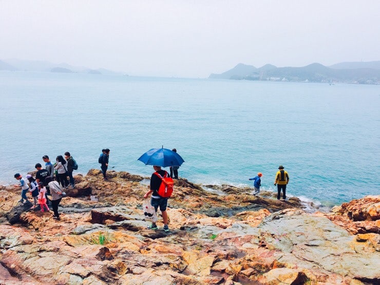 Rocky shoreline