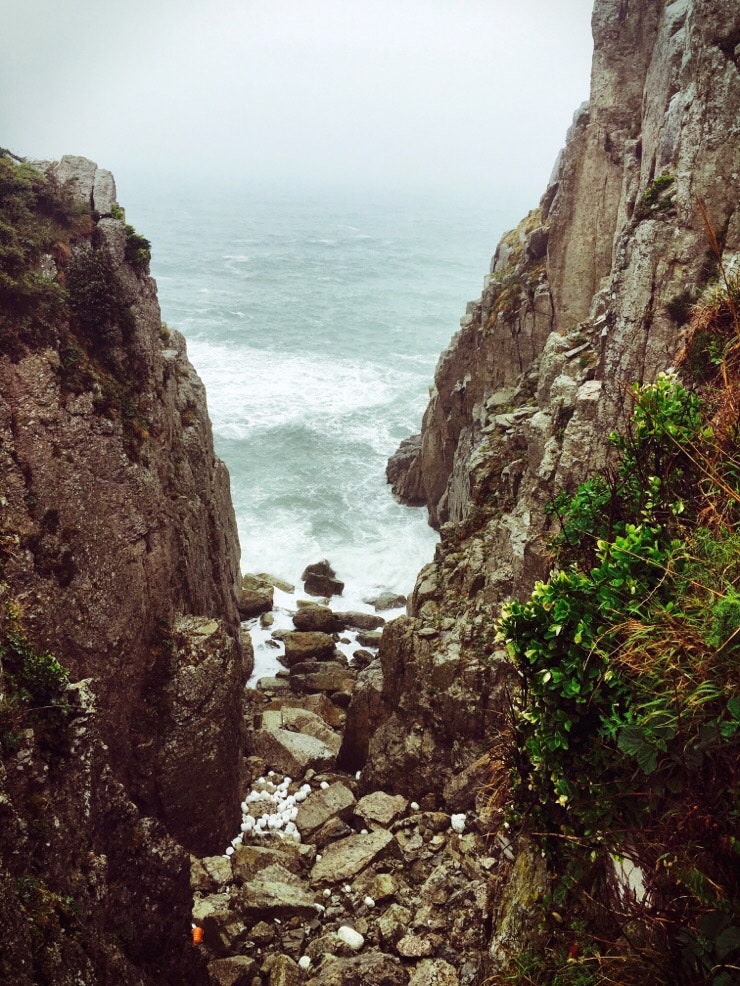 Lost on the cliff path