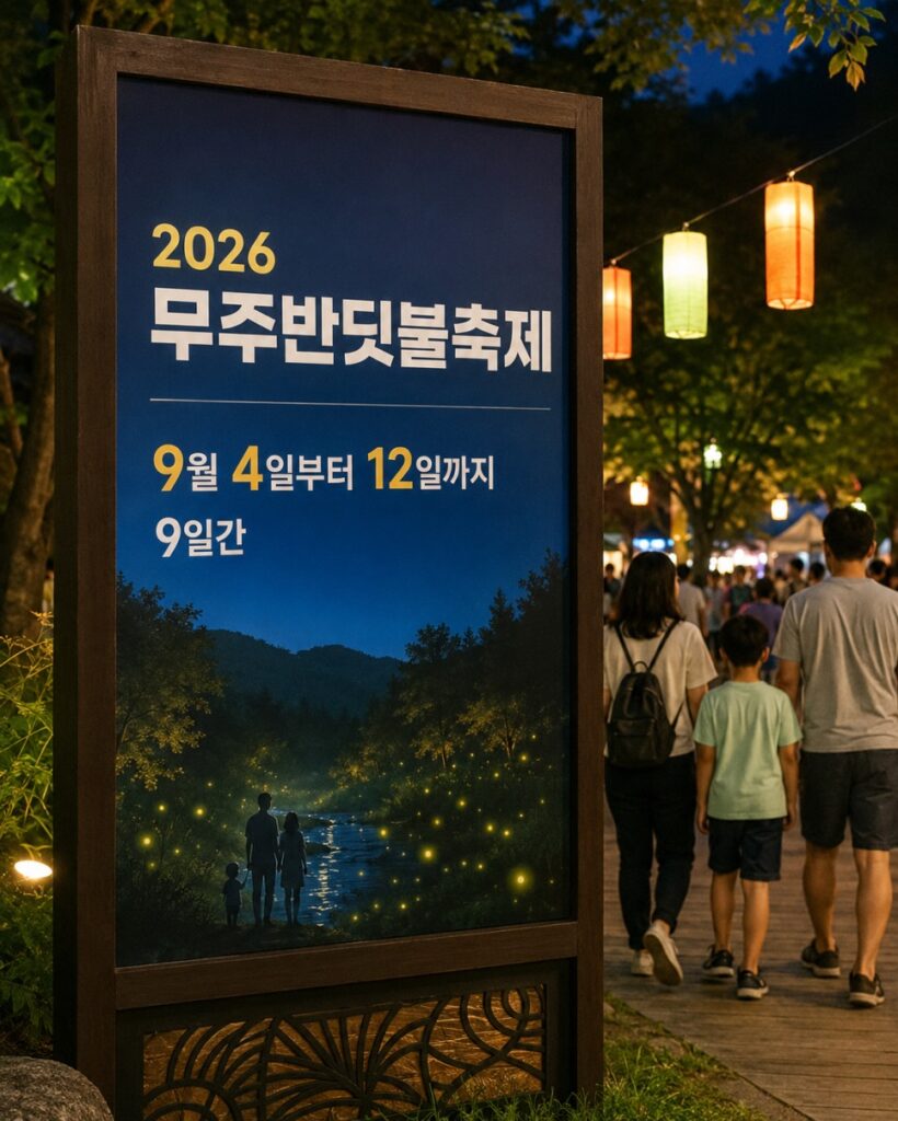Muju Firefly Festival grounds along Namdaecheon stream
