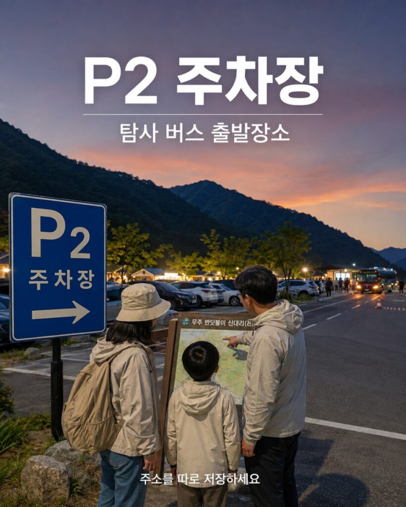 P2 parking lot check-in area