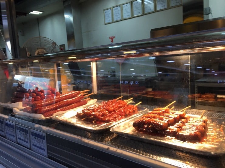 Street food lane at Haengdamdo Rest Stop