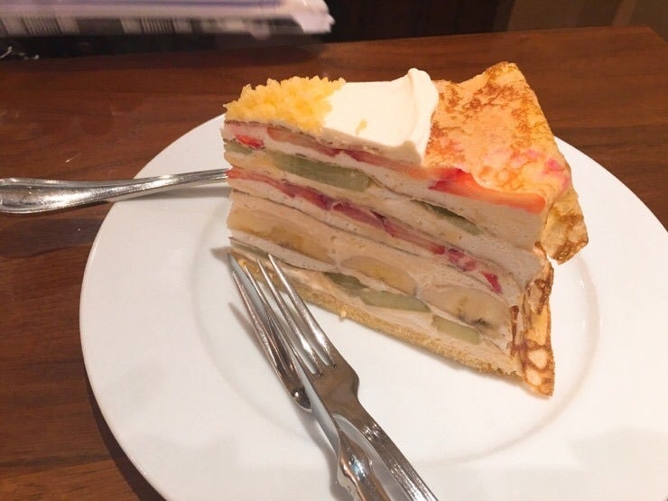 Cake preparation at Harbs