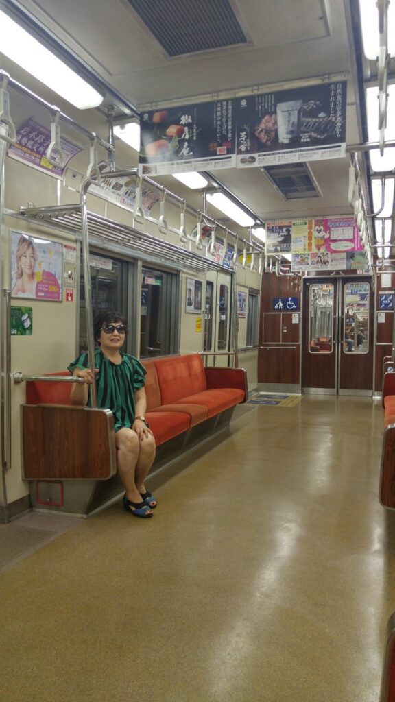 Empty train in Fukuoka