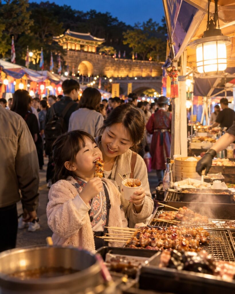 147 night market food stalls in Gongju