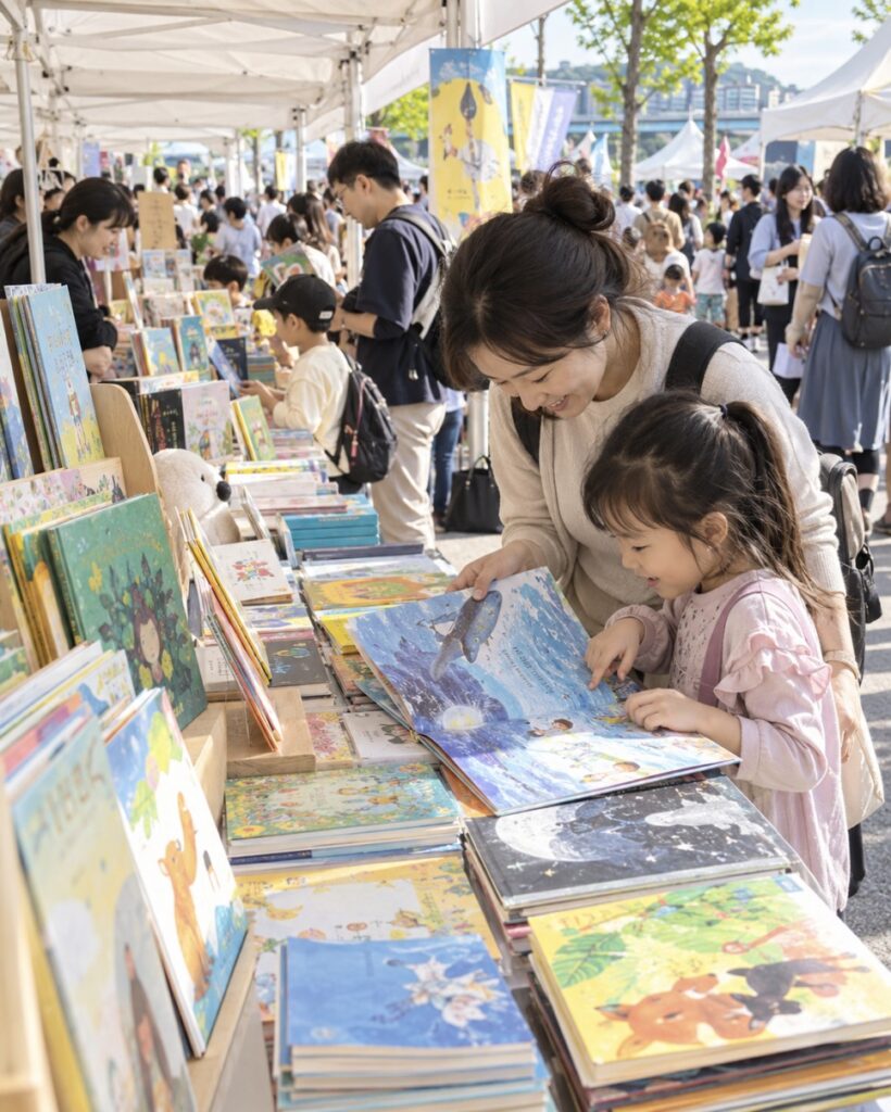 Publishers' book fair booths