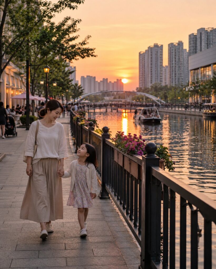 Gimpo Han River wild bird ecological park walk