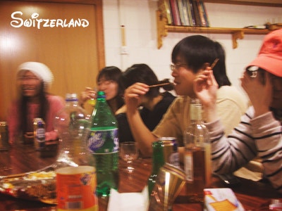 Drinking and chatting