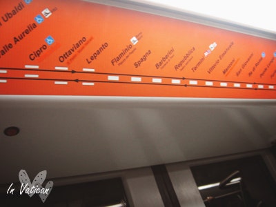 Inside the Rome metro
