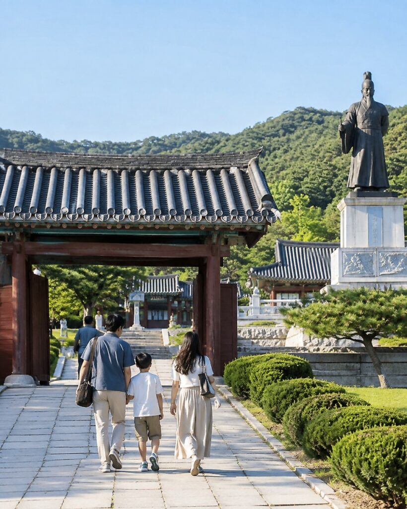 Hyeonchungsa shrine dedicated to Admiral Yi Sun-sin