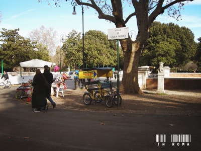 Walking in Borghese Park