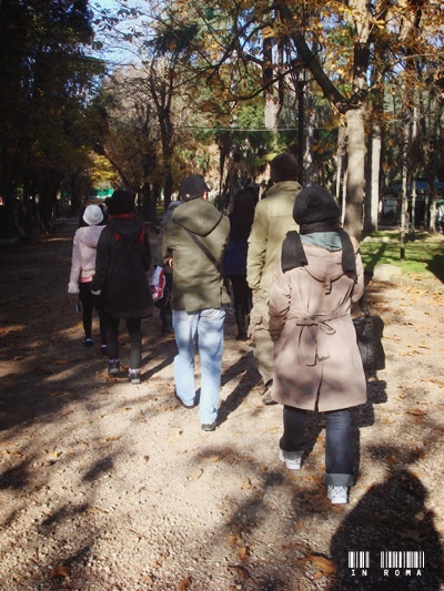 Resting on a bench in Borghese Park, photo 2