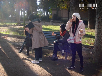 Baguettes in Borghese Park