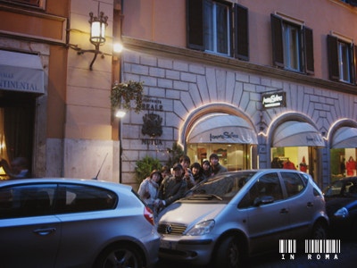 Window shopping on Via Condotti
