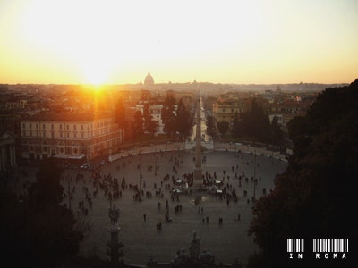 Piazza del Popolo from the Pincio Hill