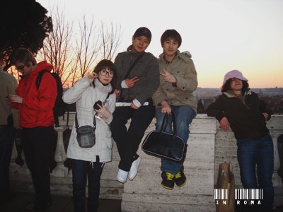 Friends on the Pincio Hill