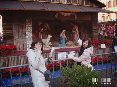The nativity scene at Piazza Navona