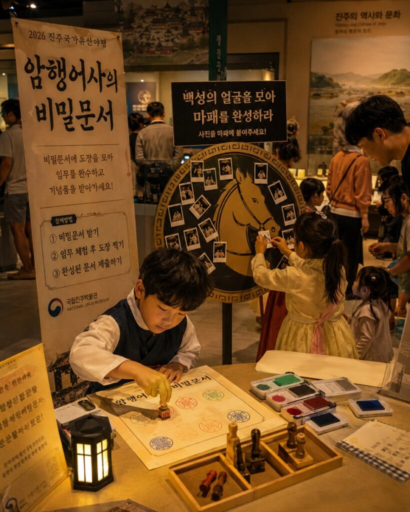 Secret inspector stamp tour mission for kids