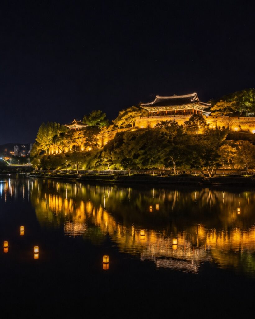 Jinju Battle History Park next to the fortress