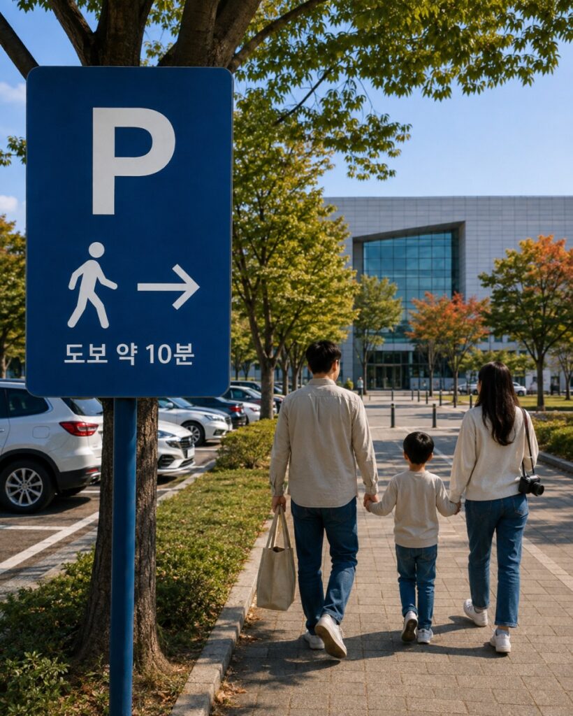 Gwangju Biennale parking lot