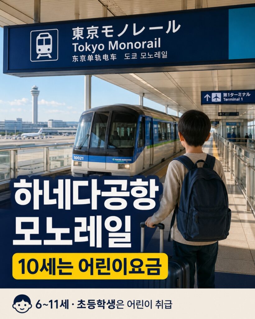 Tokyo Monorail train at Haneda Airport