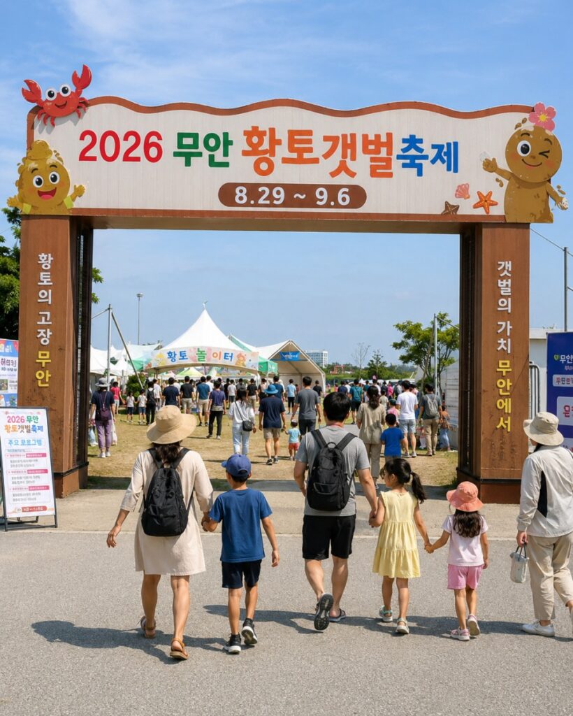 Muan Mudflat Festival schedule board