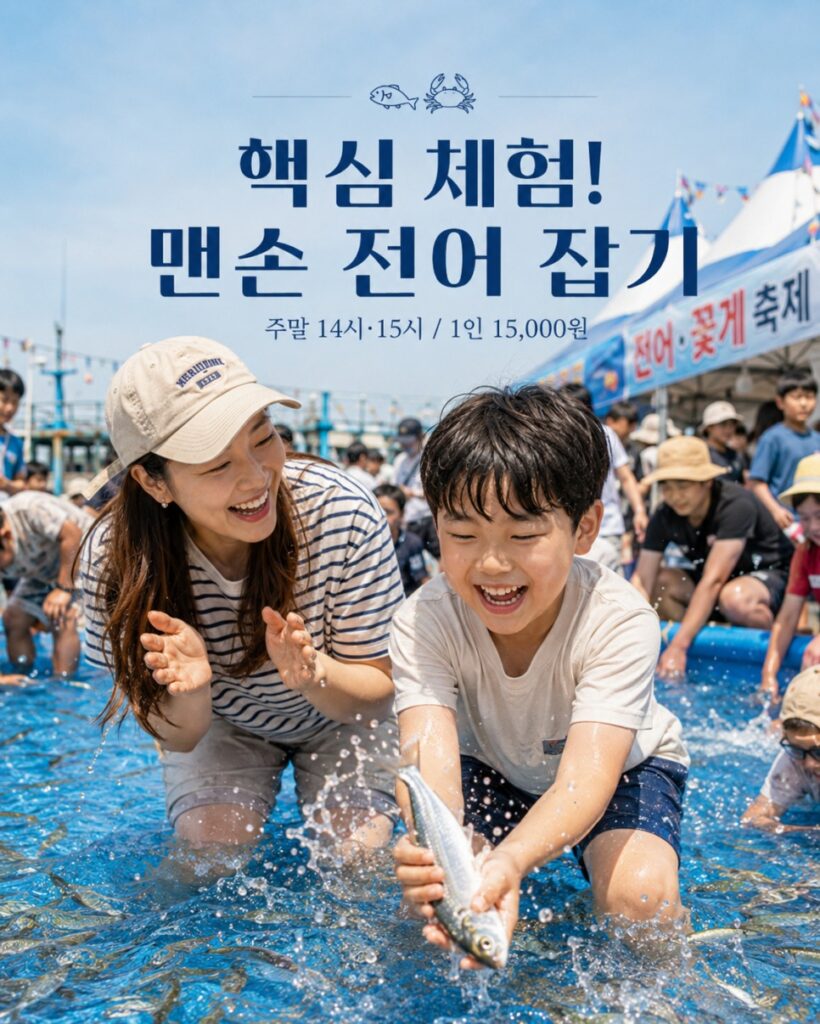 Gizzard shad catching pool at Hongwon Port