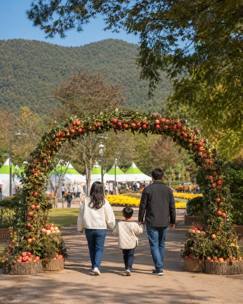 Jangsu apples and hanwoo festival banners
