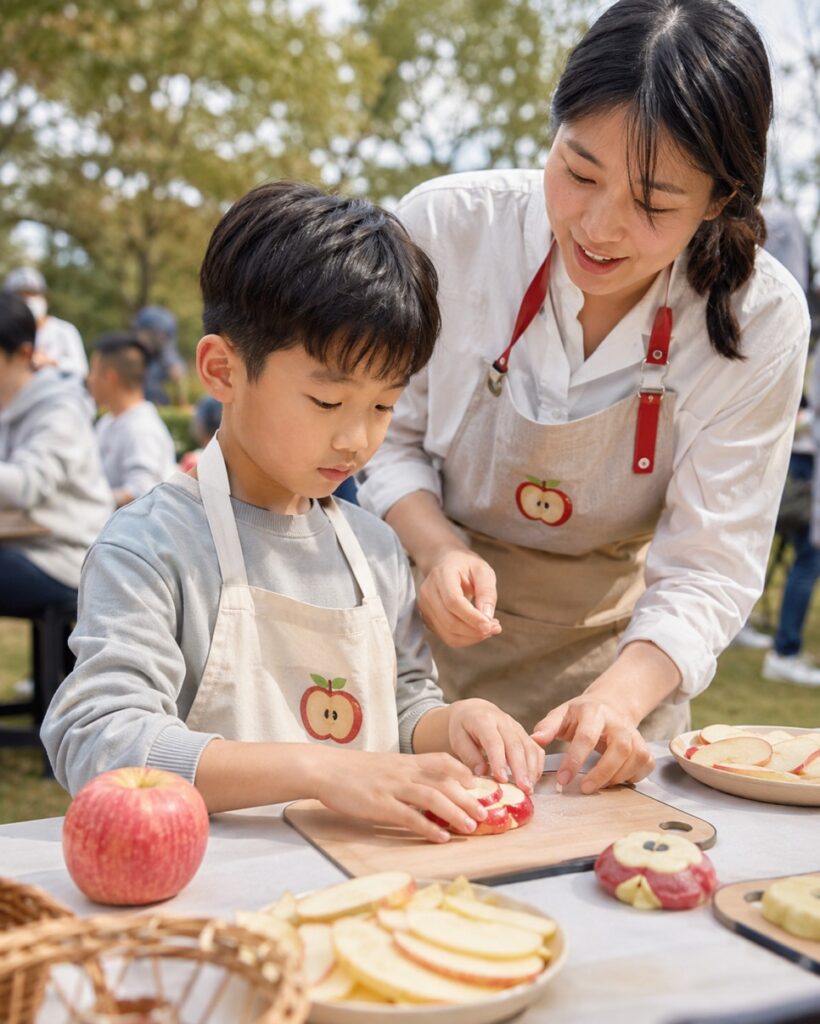 Families enjoying the Jangsu festival
