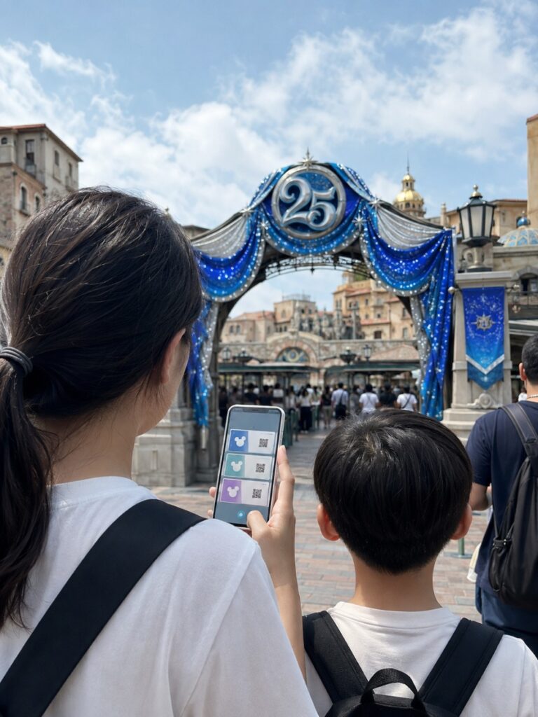 Tokyo DisneySea entrance in the morning
