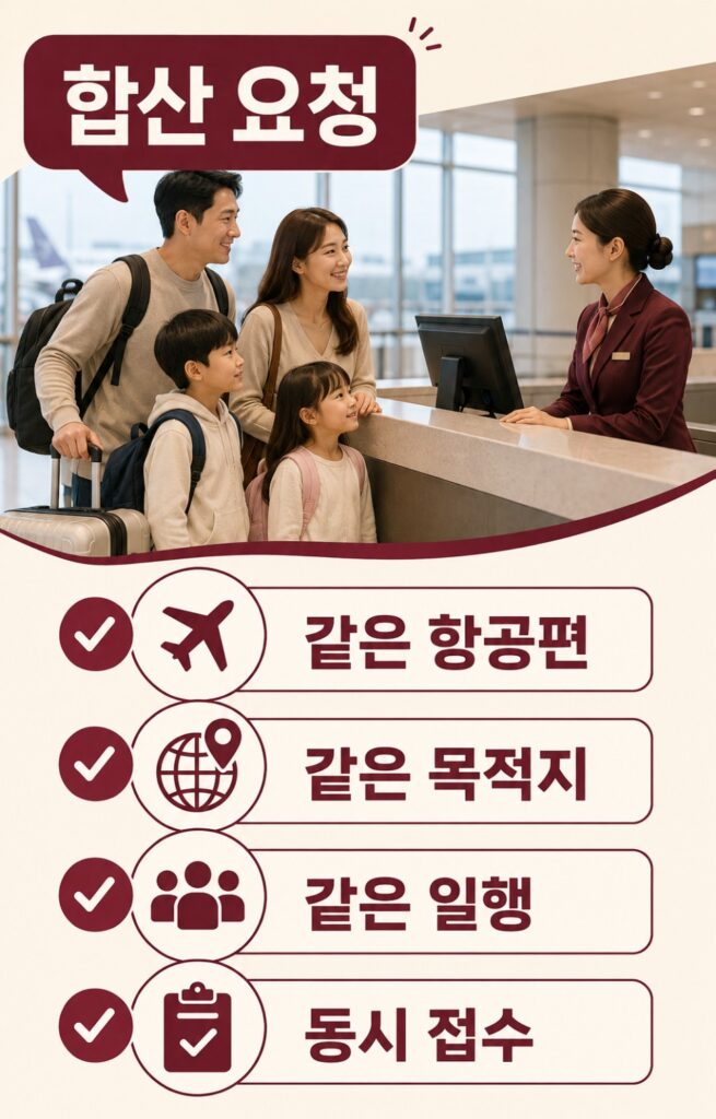 가족 위탁수하물 합산 티웨이항공은 조건부 합산이 가능합니다