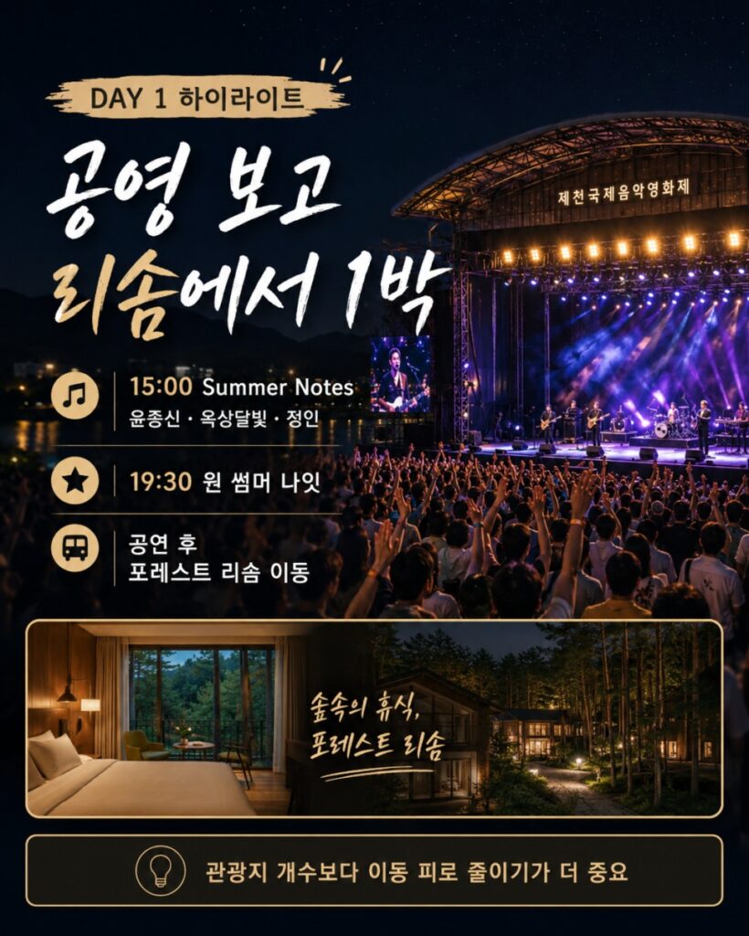 Forest Resom resort in Jecheon