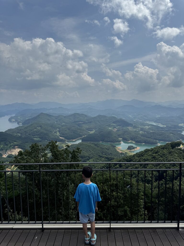 View of Cheongpung Lake from Bibongsan