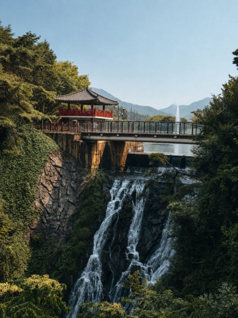 Cheongpung Lake landscape