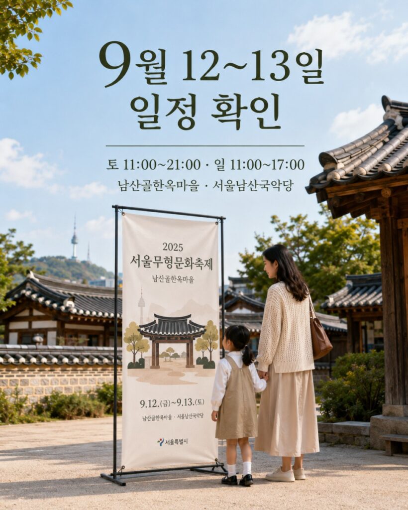 Traditional hanok houses at Namsangol