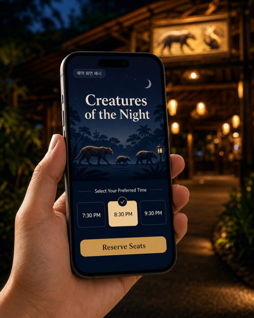 Creatures of the Night show at the Night Safari