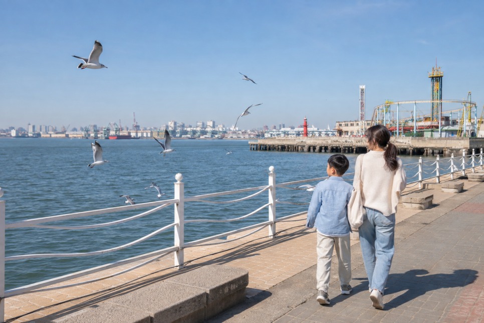 Incheon open-port district view